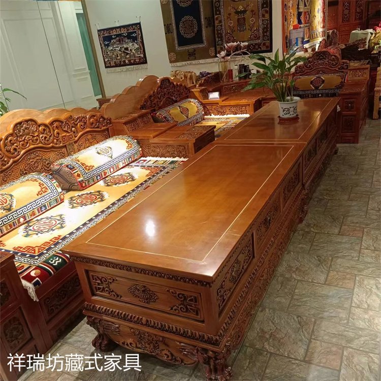 一人兩人三人位藏式寬扶手床 轉(zhuǎn)角茶幾 實(shí)木家具定做工廠 - 愛(ài)企查